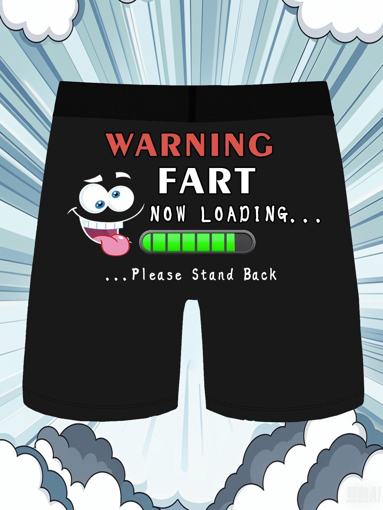 Novelty Funny Boxers Underwear Gag Gifts for Men Boxer Briefs Shorts for Adults