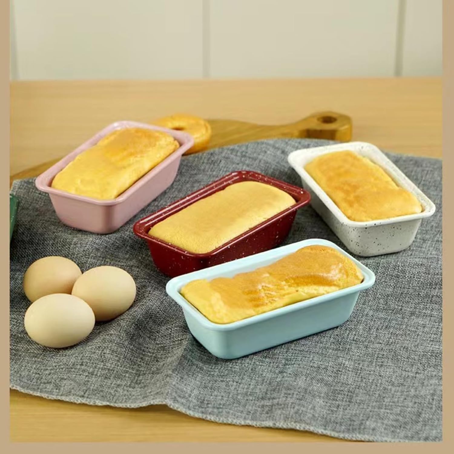Small Mini Loaf Pans Nonstick Bread Pans Set for Toast Cute Little Cake Baking Tin 6.1x3.5x1.77 inch (Inner 4.5x1.77 Bottom, 5.3x2.75 Top) Carbon Steel Oven Air Fryer Instant Pot Bakeware 6 Pack