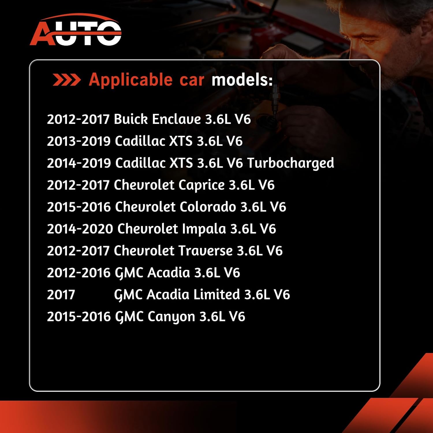 Automotive 4Pack Upstream Downstream Oxygen Sensor O2 Sensor Compatible with Chevrolet GMC Buick 3.6L Replace 234-4565 234-4566