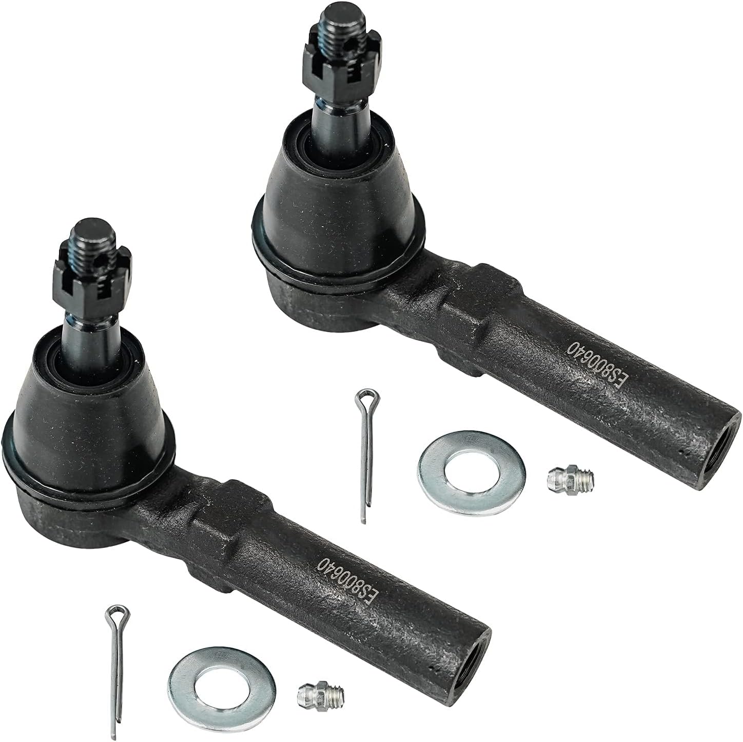 Detroit Axle - Front 4pc Suspension Kit for 10-16 Cadillac SRX, 2 Sway Bars 2 Outer Tie Rod Ends 2010 2011 2012 2013 2014 2015 2016 Replacement