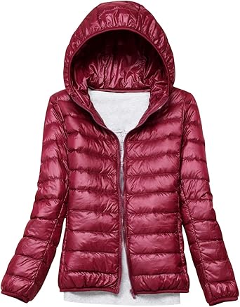 Giubbotto Piumino Leggero Donna - Cappuccio, Imbottito, Ultraleggero E Pieghevole, Per Inverno - Foto 7