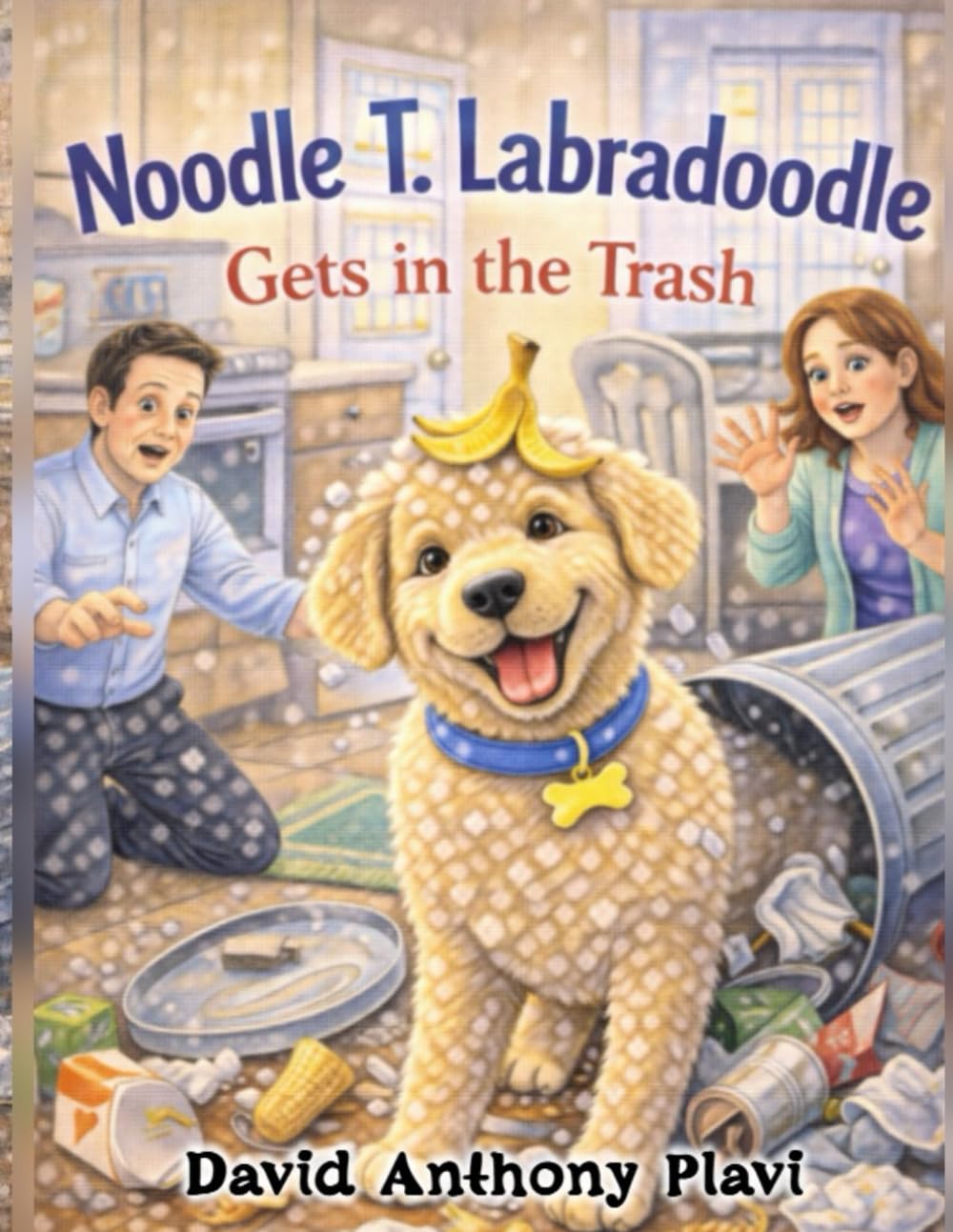 Noodle T. Labradoodle: Gets in the Trash