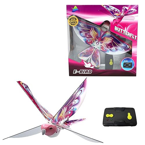MUKIKIM eBird Pink Butterfly - Flying RC Bird Drone Toy