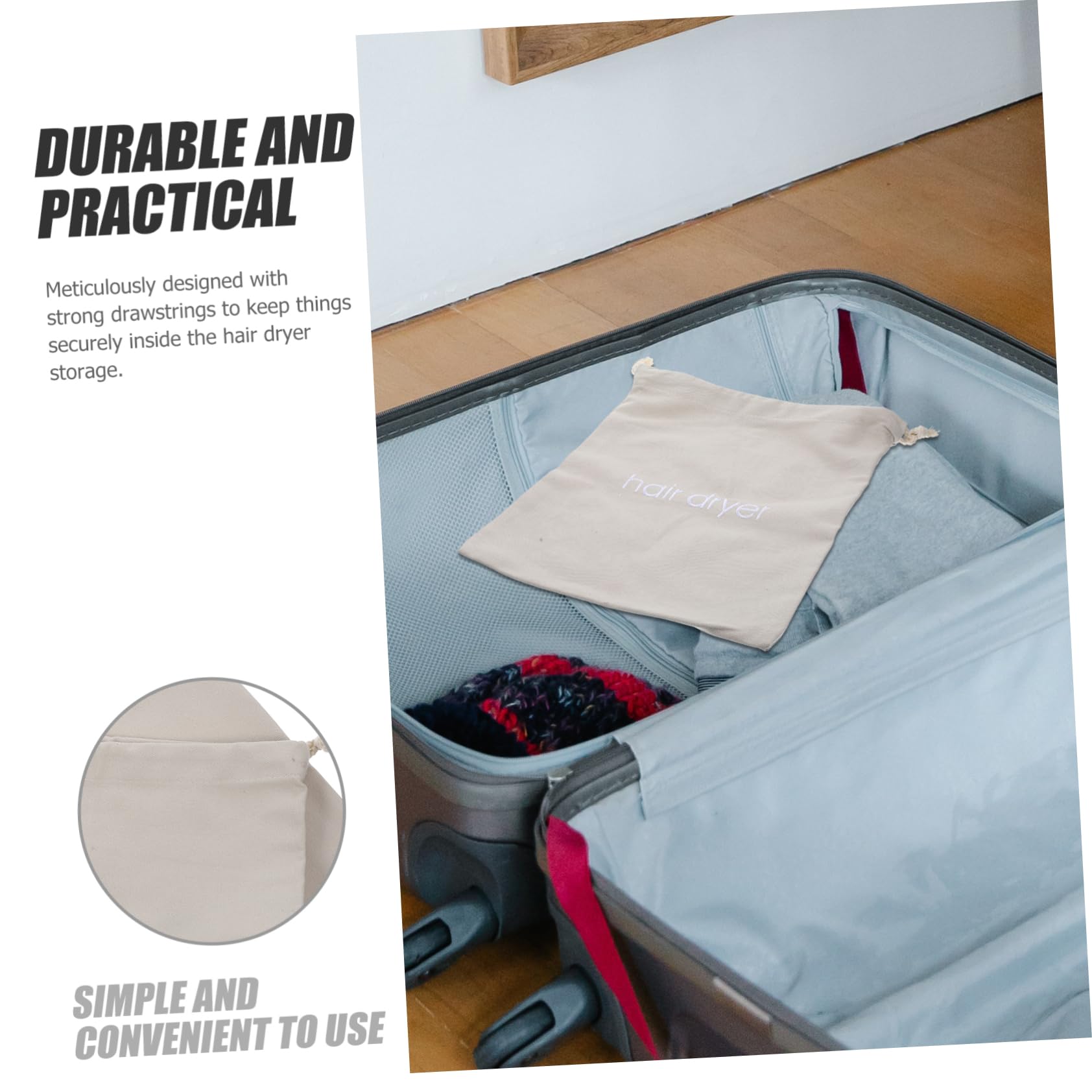 FRCOLOR 10 Stück Styling-Zubehör Heim-Organizer Tasche Und Lockenwickler Make-Up-Aufbewahrungsbehälter Stoff-Staubbeutel Glätteisen Gäste- - Werkzeuge Eisengraue