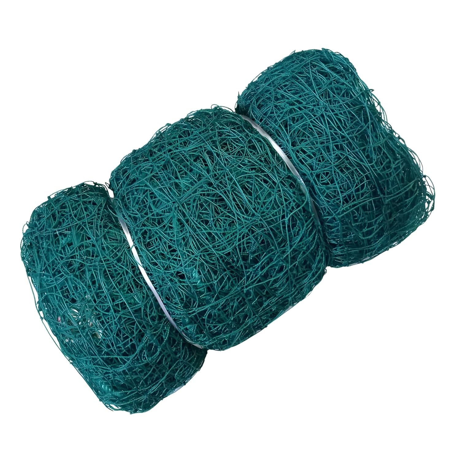 Zain Sports Cricket Batting Practice Net, Nylon Green Net 0.75mm - Thickness, Best Sports Net for Outdoor Backyard Training (Green-5x10ft) 4