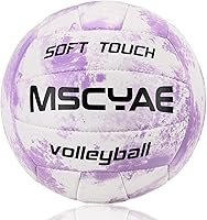 Vista 8 de Balones de voleibol de tamaño oficial 5, suaves al tacto para niños, jóvenes y adultos, voleibol para interiores y exteriores, para principiantes