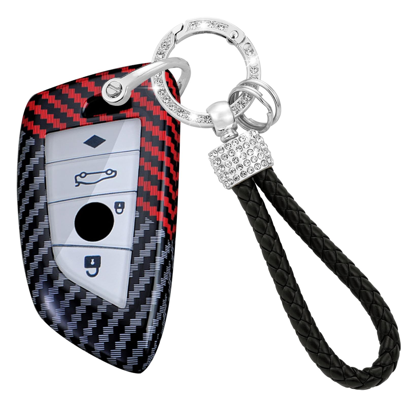 Coque de clé pour BMW style carbone accessoire idéal pour préserver votre télécommande au quotidien - 7