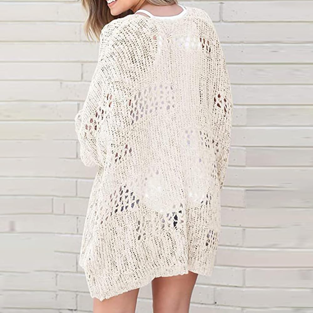 Dsgzkk Sweaters,Women's Knit Cardigan Open Front Cardigan