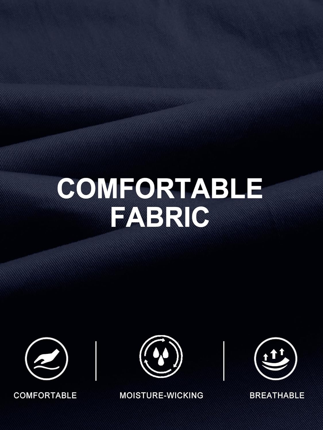 HOTake Men's Joggers Casual Lightweight Elastic Waist Drawstring Hiking Chino Pants Men - Image 6