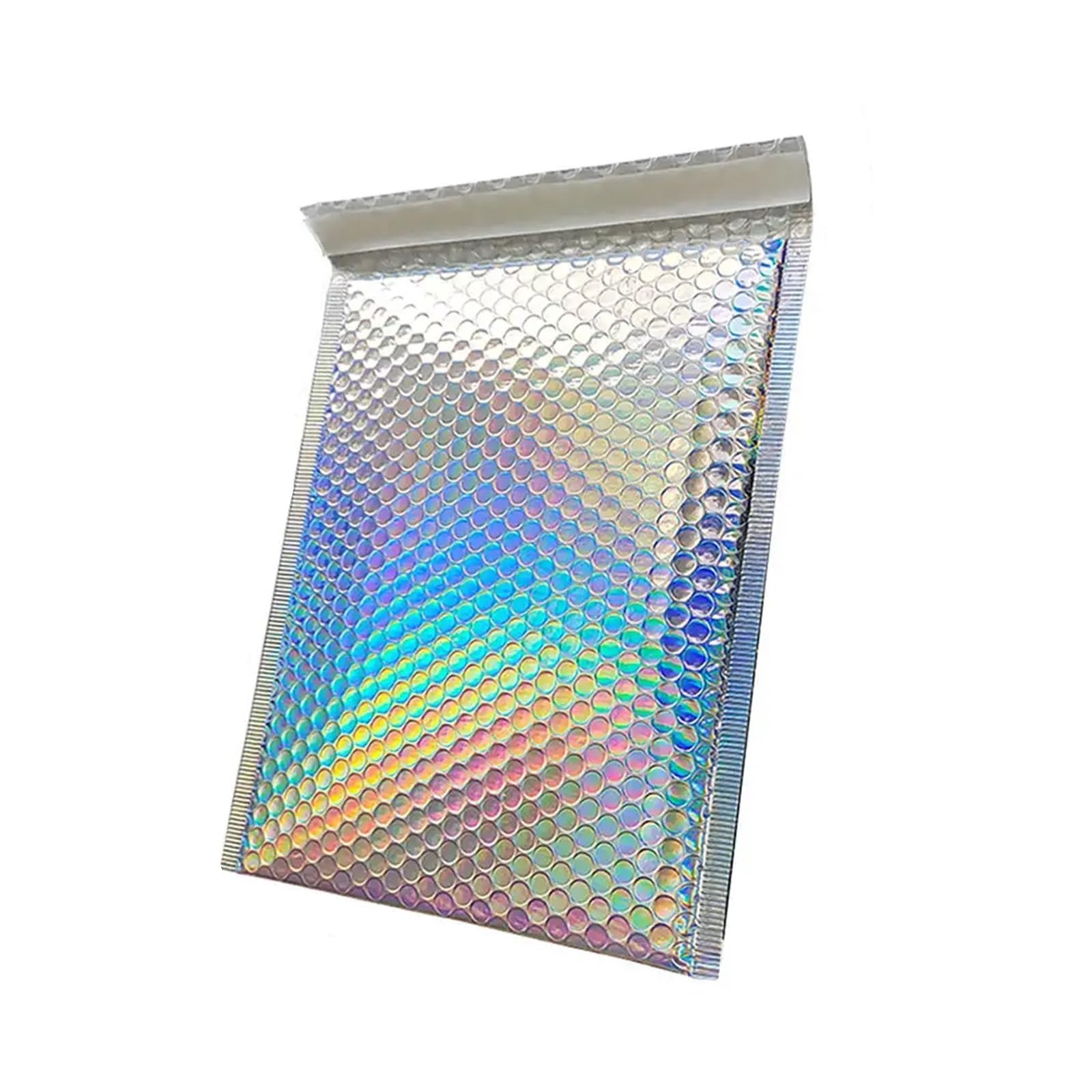 Self Sealing Bubble Cushion 10Pcs/Lot Colorful Bubble Mailers Aluminized Bags Laser Envelope Self Seal Postal Packaging Book Shipping Package(18x25x4cm)