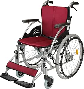 kaitou 車椅子 軽量 折りたたみ アルミ製 介助ブレーキ付き
