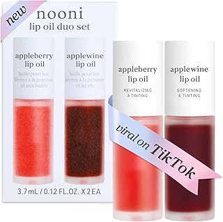 NOONI Juego de aceite de labios coreano, Appl...