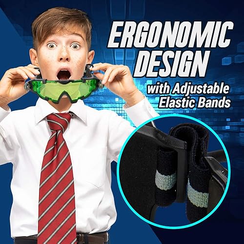 Miniatura 5 de SLF - Gafas de visión nocturna para niños con bolígrafo de tinta invisible, ver en la oscuridad con equipo de espía, escribe mensajes secretos con