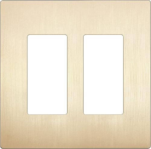 Vista 110 de LIDER - Cubierta decorativa de interruptor con acabado mate, placa de pared sin tornillos, tamaño mediano, 3 bandas de 4.88 x 6.77 pulgadas