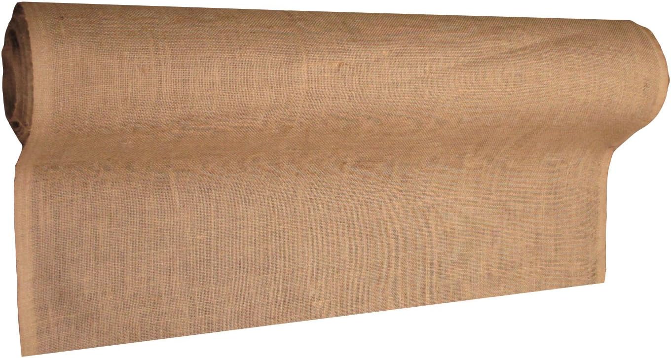 LA Linen 40-Inch Wide Natural Burlap , 20 Yard Roll