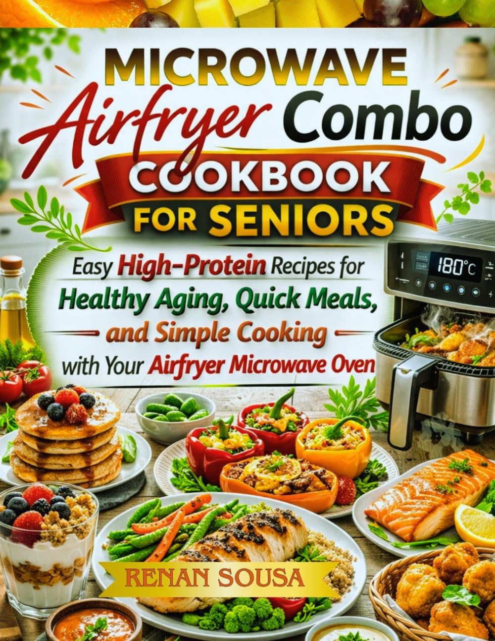 Microwave Airfryer Combo Cookbook for Seniors: Easy High-protein Recipes for Healthy Aging, Quick Meals, and Simple Cooking with Your Airfryer Microwave Oven