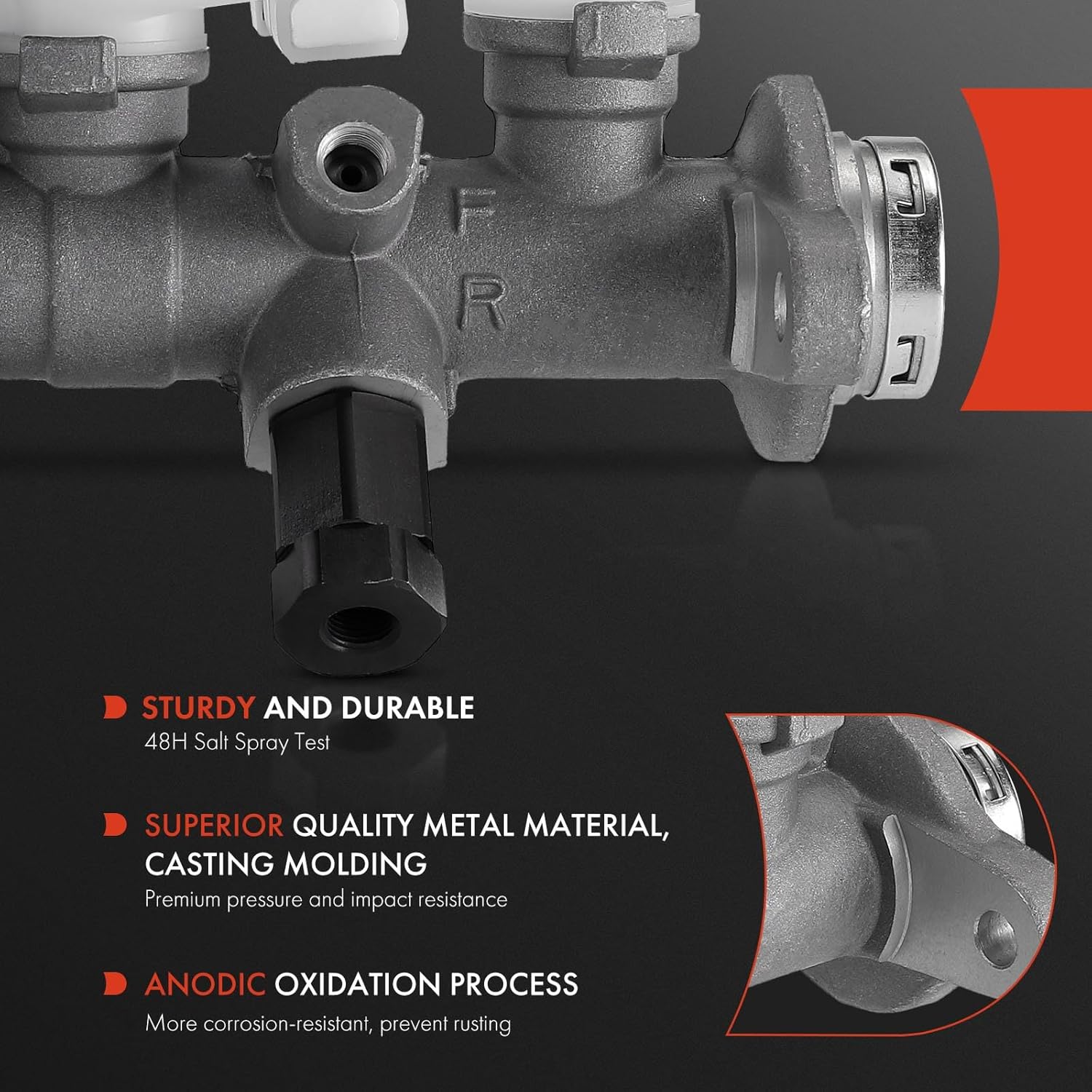 A-Premium Brake Master Cylinder with Reservoir and Cap Compatible with Nissan Vehicle - Altima 1993-1999/2001 - Replace# 460101E401, 460102B101