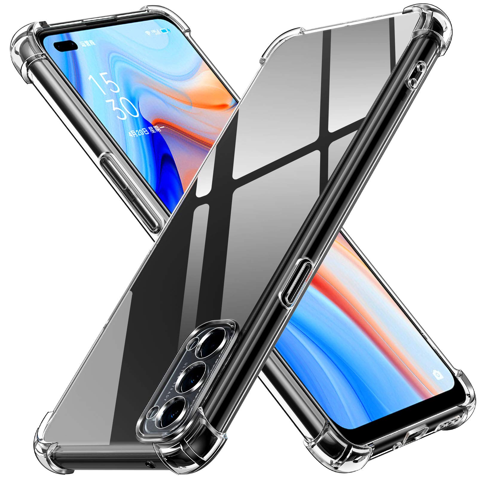 EbestStar Cover Per Oppo A76 – Custodia Silicone TPU Trasparente, Antiurto E Antiscivolo - 3