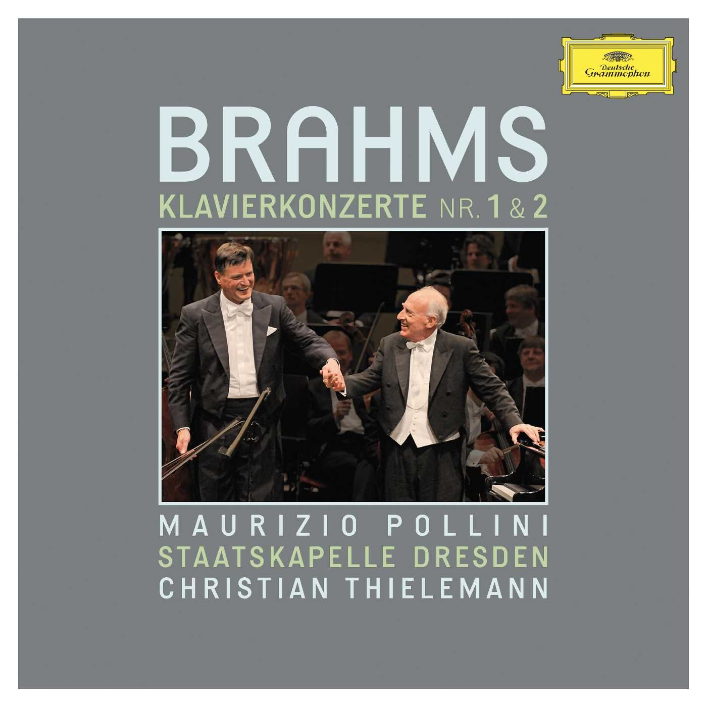 Brahms: Piano Concertos Nos. 1 & 2 [2 CD] [Audio CD] POLLINI / THIELEMANN / STAATSKAPELLE DRESDEN