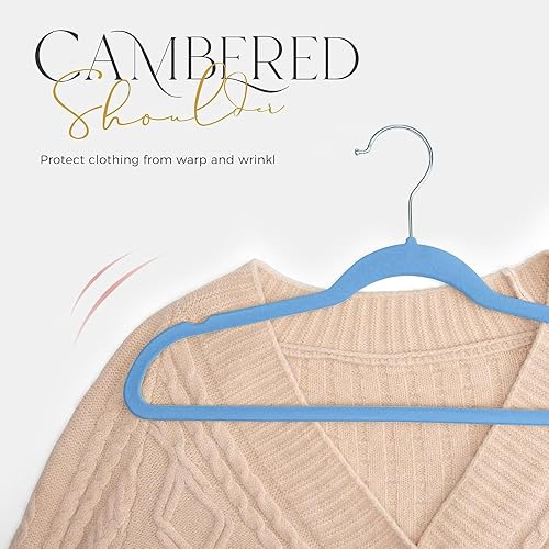 Miniatura 163 de HOUSE DAY - Perchas de terciopelo antideslizantes para trajes (60 unidades)