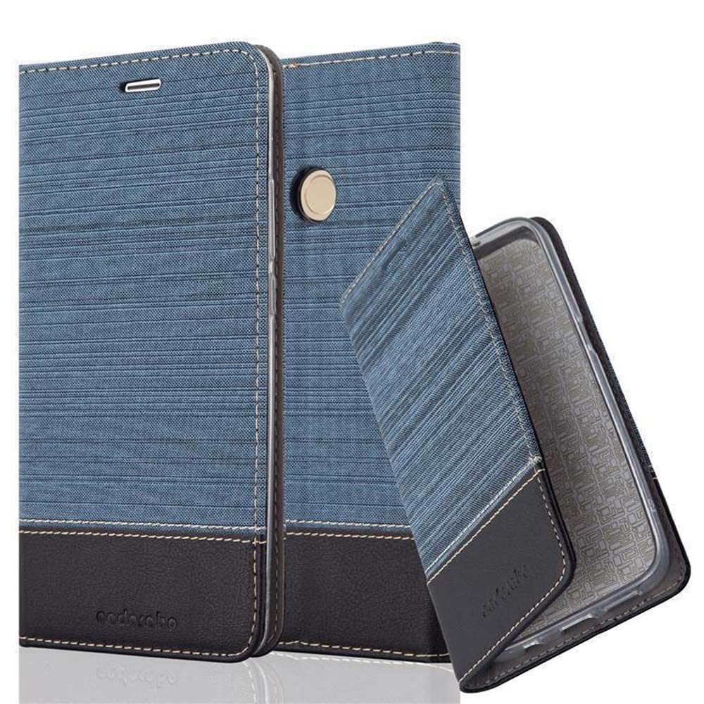 Custodia Libro Cadorabo Per Xiaomi Redmi Note 5A - Portafoglio Con Carte, Blu Scuro E Nero