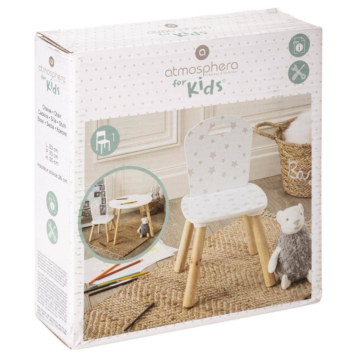 ATMOSPHERA CREATEUR D'INTERIEUR - Sedia per bambini douceur modello grigio