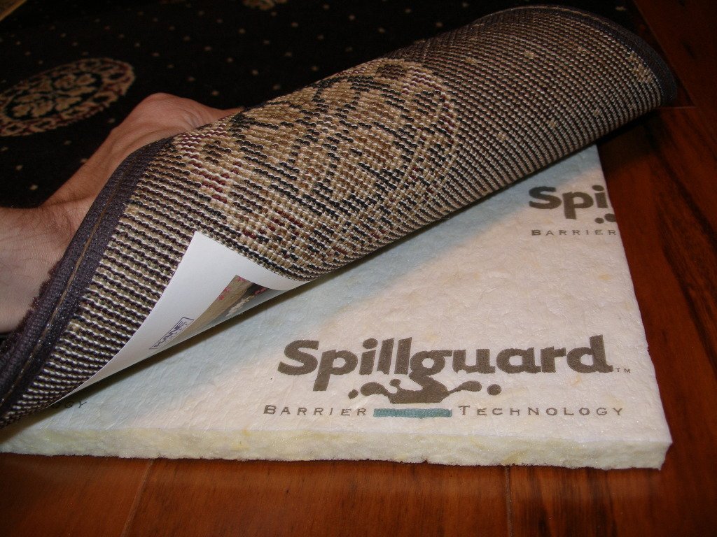 Spillguard Barrier Rug Pad | Visco- Elastic Memory Foam | 8'x8' | 1/2