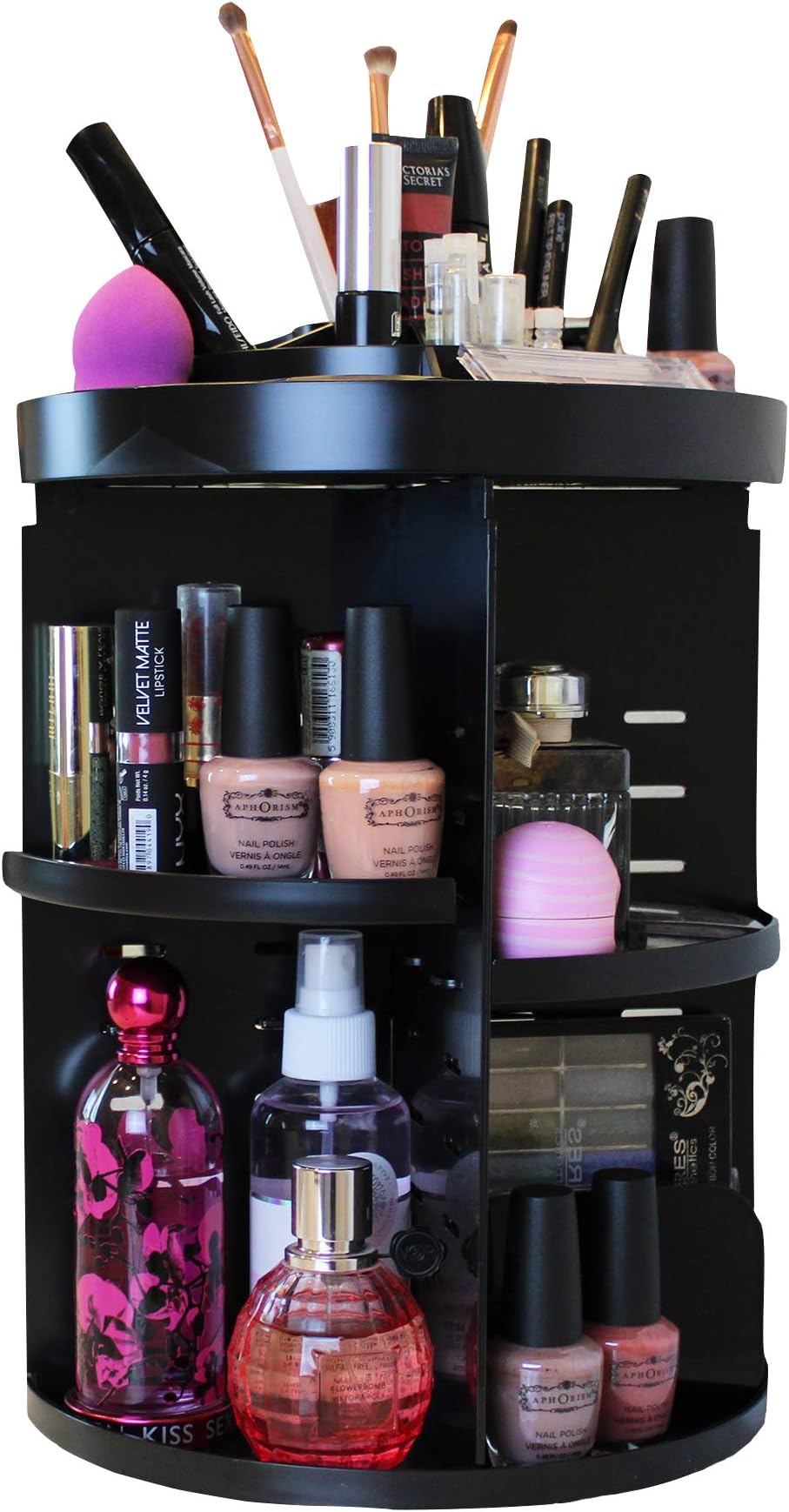 Simply Together 360 Degree Rotating Makeup Organizer, Spinning Countertop Container for Cosmetics and Other Accessories, Durable and Adjustable Tiers for Easy Storage and Organization