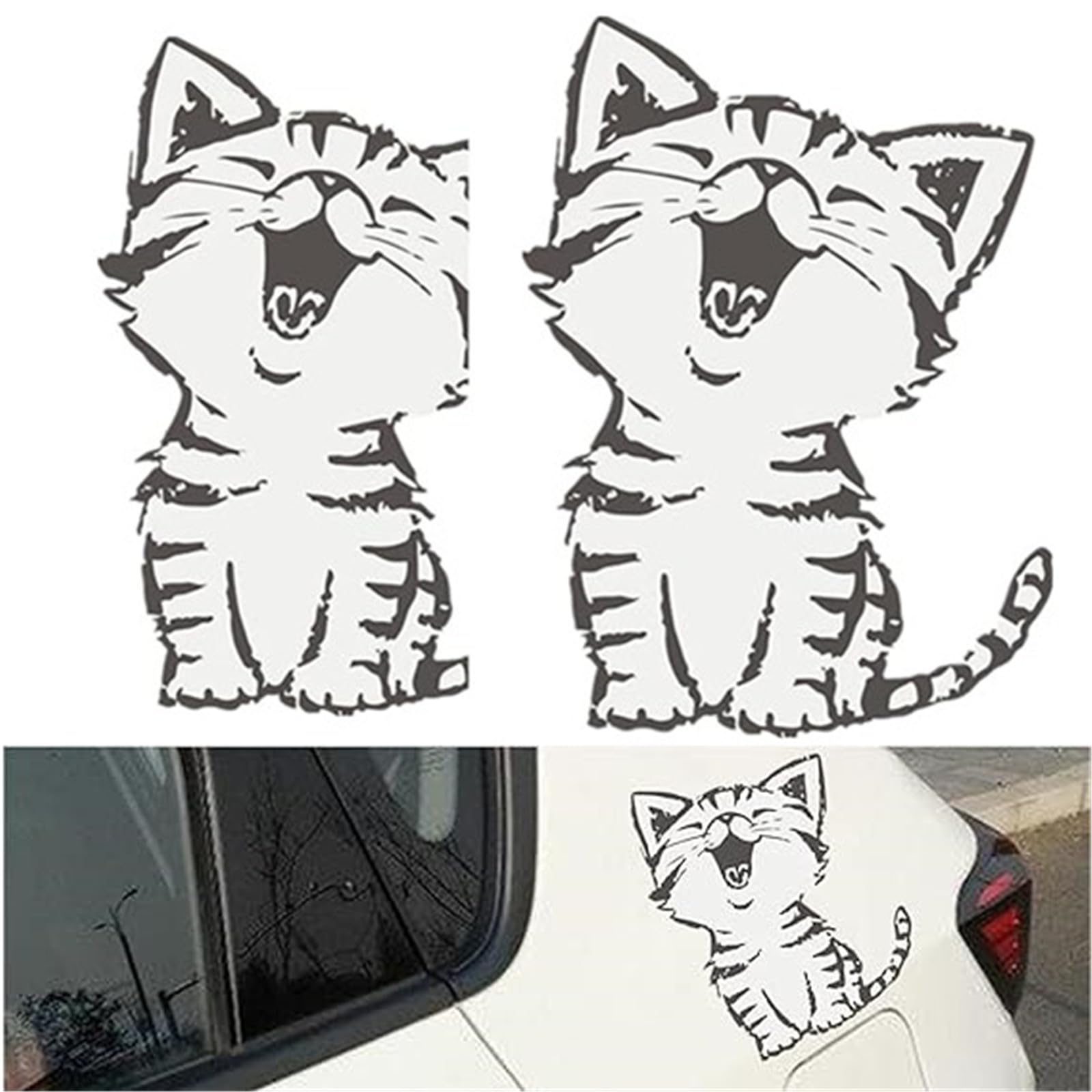 Amazon.co.jp: UNIQOCK 車用デカールウィンドウステッカー-ラップ 
