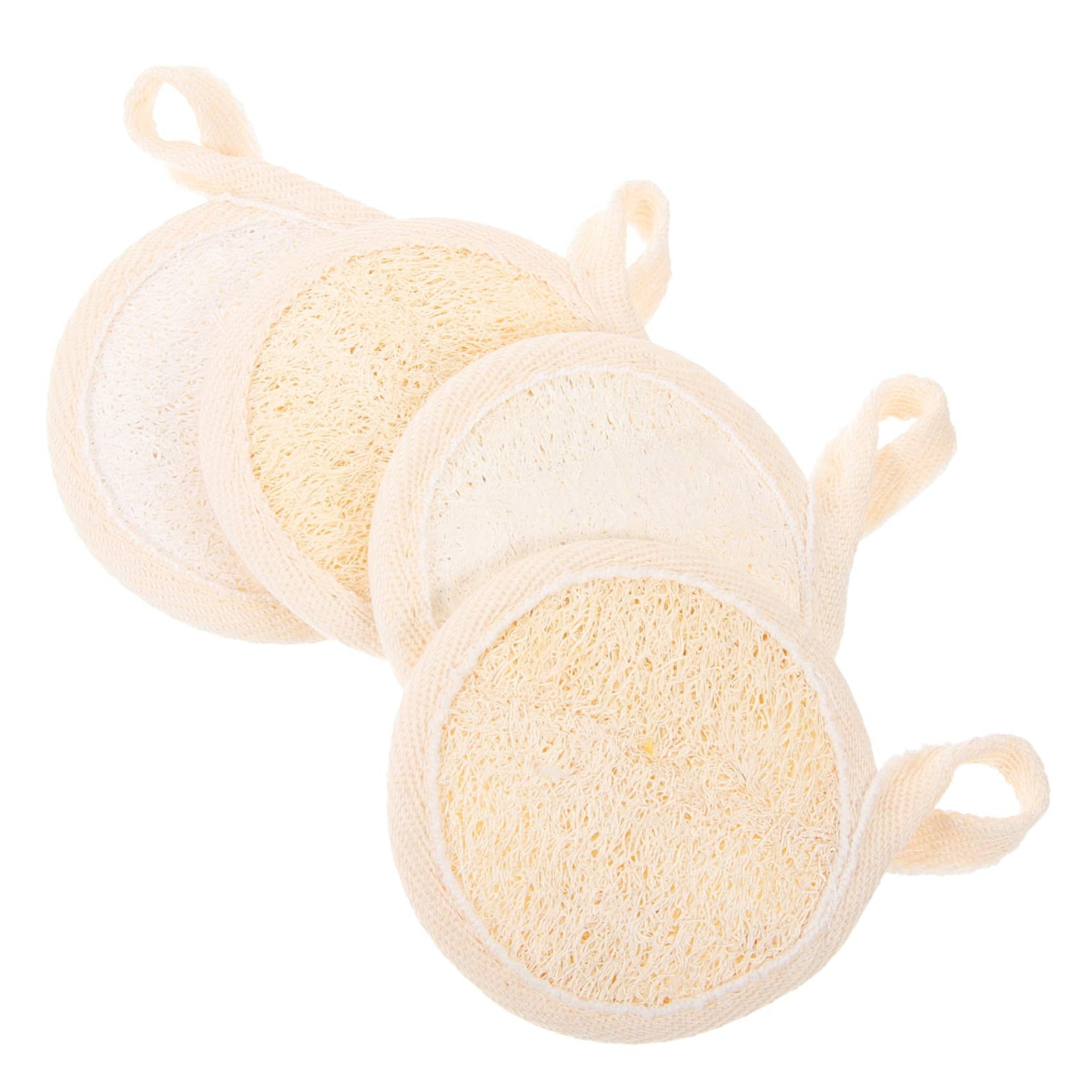OATIPHO 4Pcs Face Scrub Pads Soft Exfoliating Facial Loofah for Deep Cleansing and Skin Smoothing Comfortable Scrubber for All Skin Types Easy to Use Face Care Tool