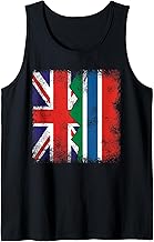 Gambian Roots | Half British Flags | UK Gambia Vintage Tank Top