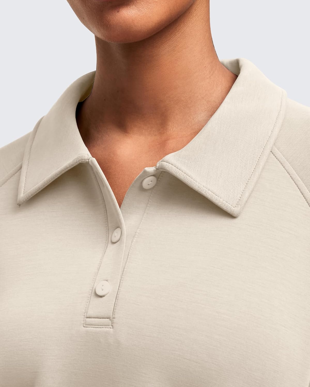 G4Free Smoofit Modal Soft Women's Polo Sweatshirts Pullover Long Sleeve Button Up Casual Tops - Image 4