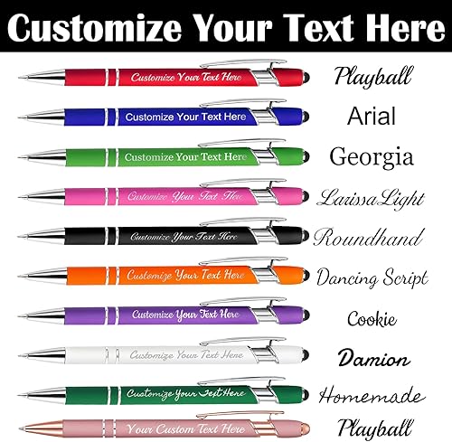 Miniatura 2 de 12 bolígrafos personalizados con lápiz capacitivo, bolígrafos personalizados con grabado gratis, bolígrafos personalizados con nombre comercial,