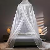 Sekey XXL Moustiquaire pour Lits Simples à Doubles, Protection de D'insecte Écran de Protection Anti-Insectes Système D'installation Rapide et Facile, 60x250x1200cm, Blanc - 1