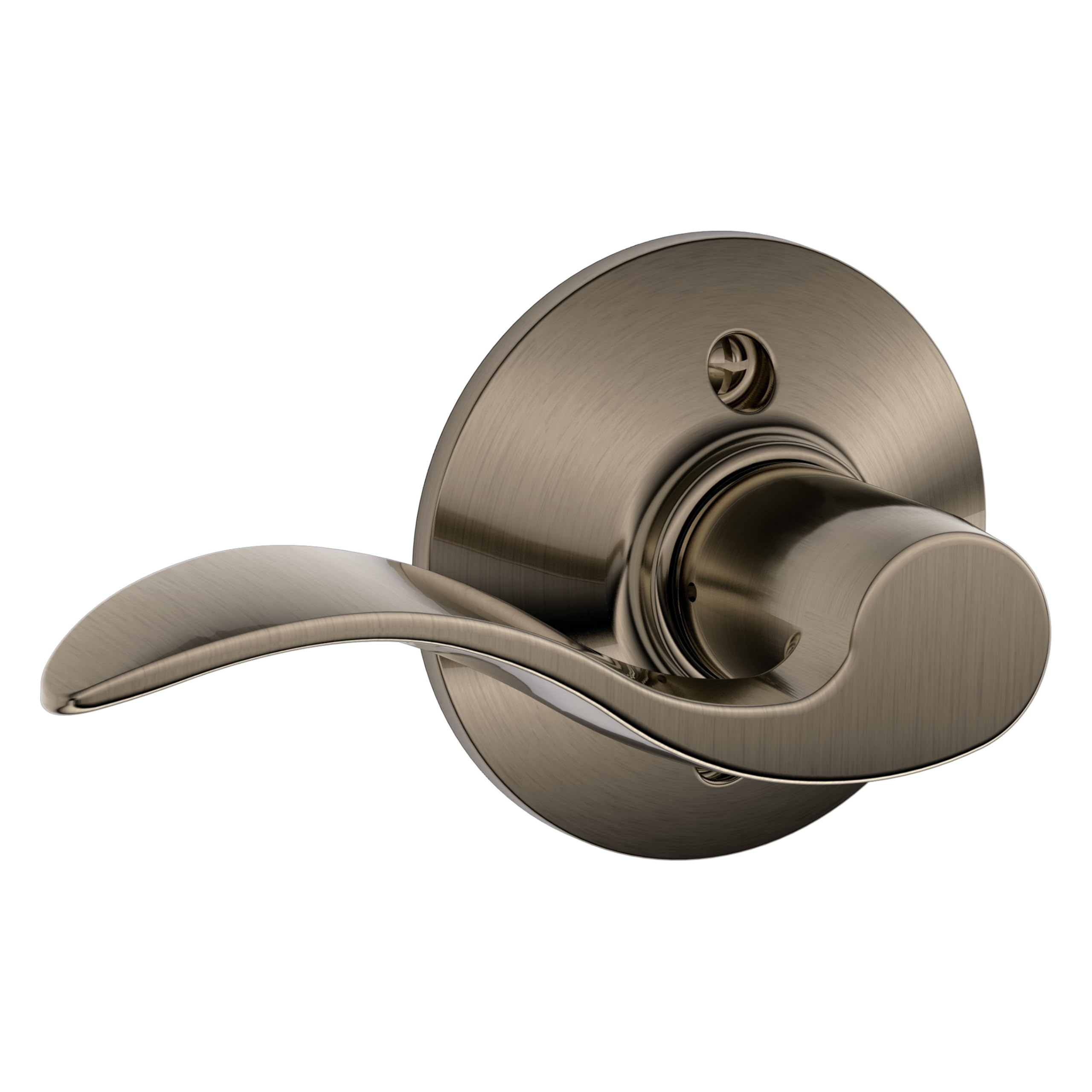 SCHLAGE Accent Non-Turning Dummy Door Handle, Left Handed, Antique Pewter
