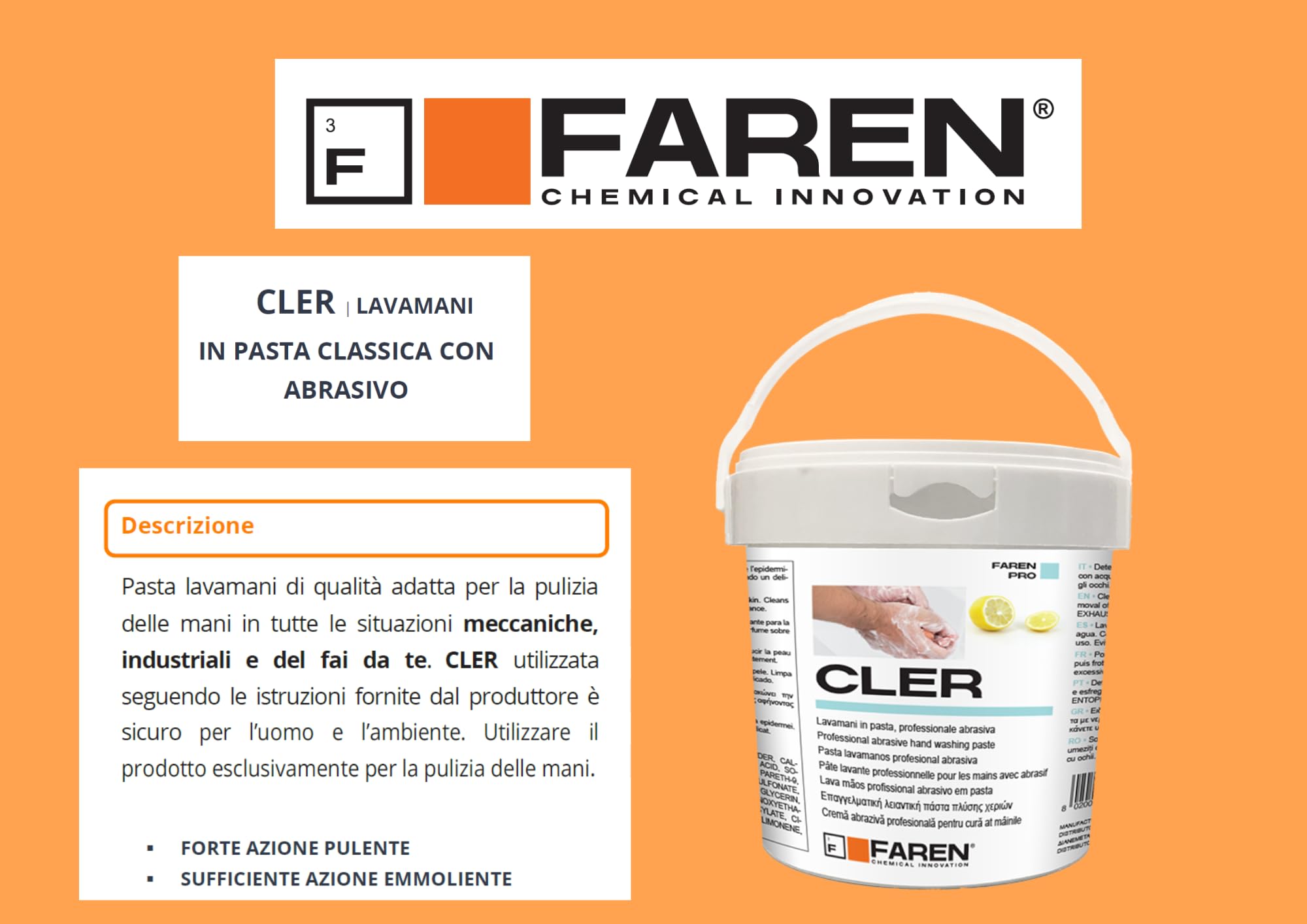 PASTA LAVAMANI 'CLER' 1 kg
