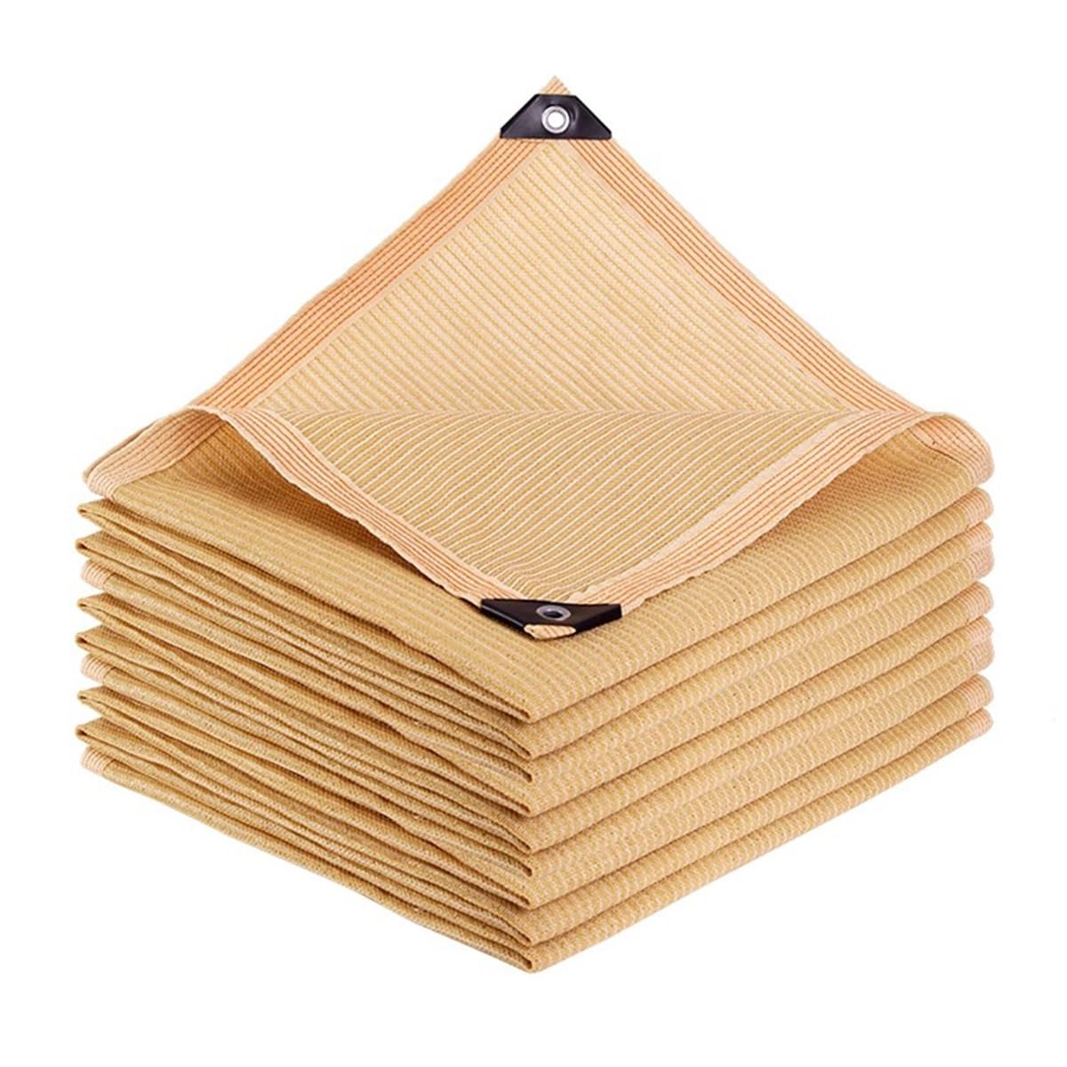 Filet d'ombrage 70% pour pergola et terrasse en tissu résistant beige