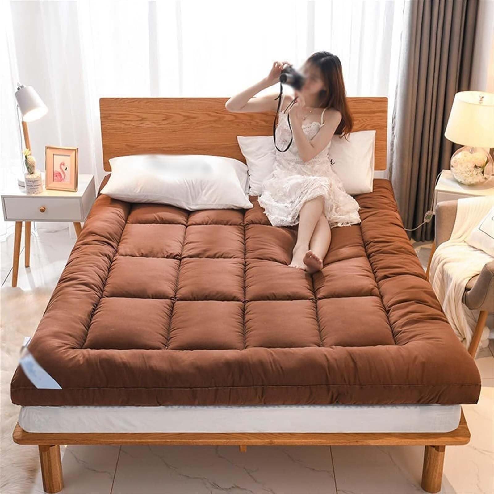 UE-MAOLU Matelas Futon Japonais Tatami Pliable - Couchage Doux Et Confortable 90x200cm UE-MAOLU Matelas Futon Japonais Tatami Pliable - Couchage Doux Et Confortable 90x200cm