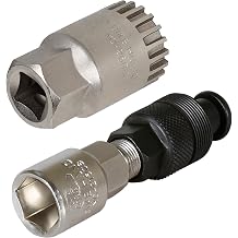 BIKEHAND Bike Bicycle Crank Puller Crank Arm Bottom Bracket B.B. Removal Tool Kit for Mountain and Road Bikes with Square Taper Bottom Bracket and Splined ISIS Drive, Octalink