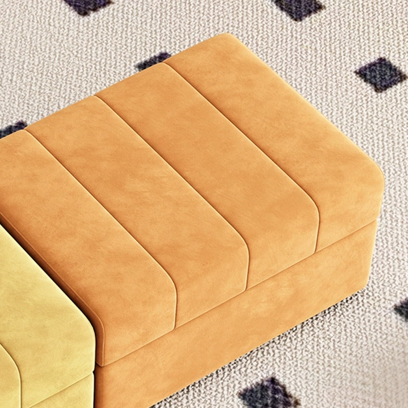 Meuble chaussures assise rembourrée pour optimiser les petits couloirs