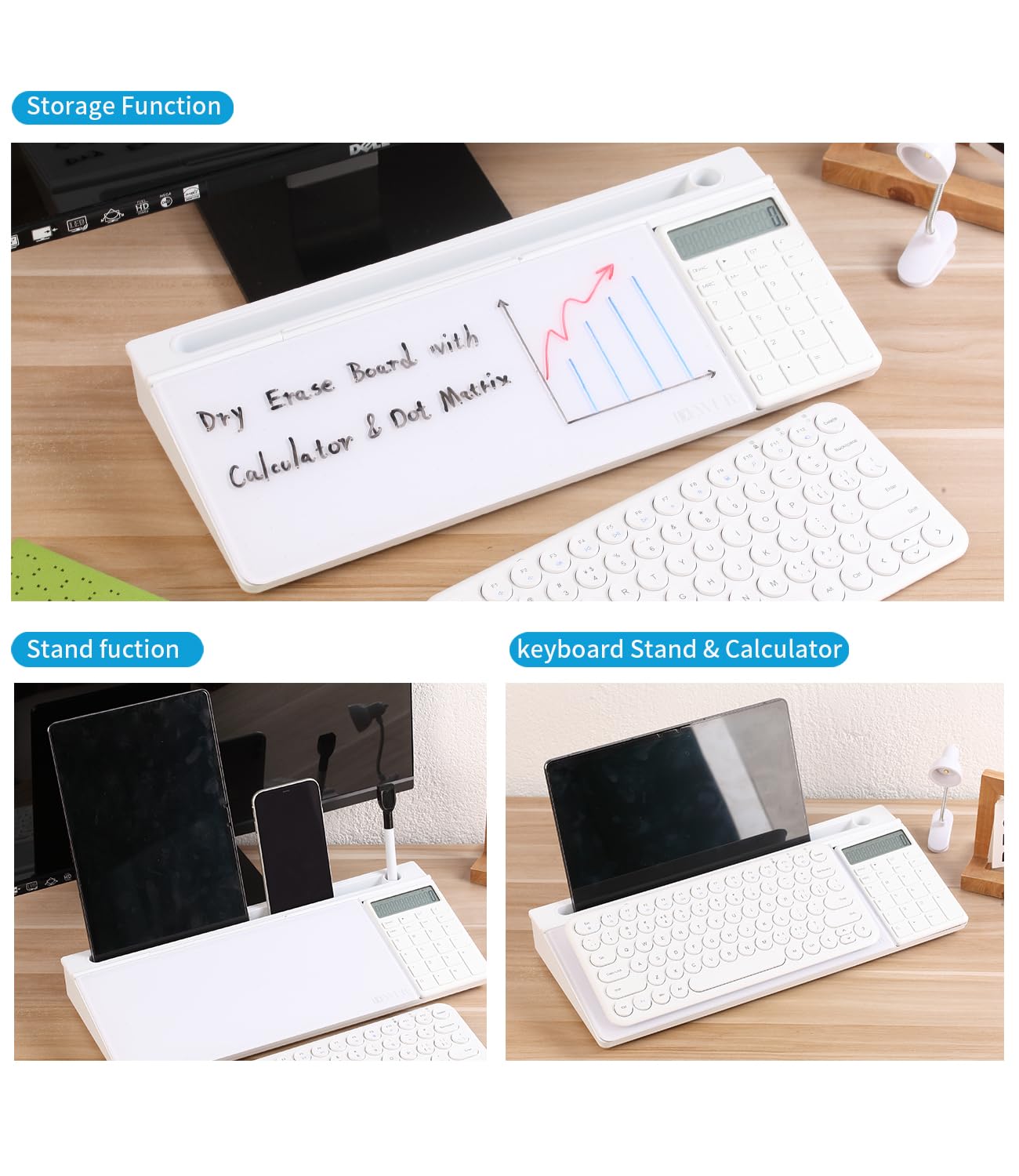 Lavagna Memo Per Monitor - 2 Pezzi Trasparenti, Porta Appunti Per Scrivania Ufficio - Foto 4