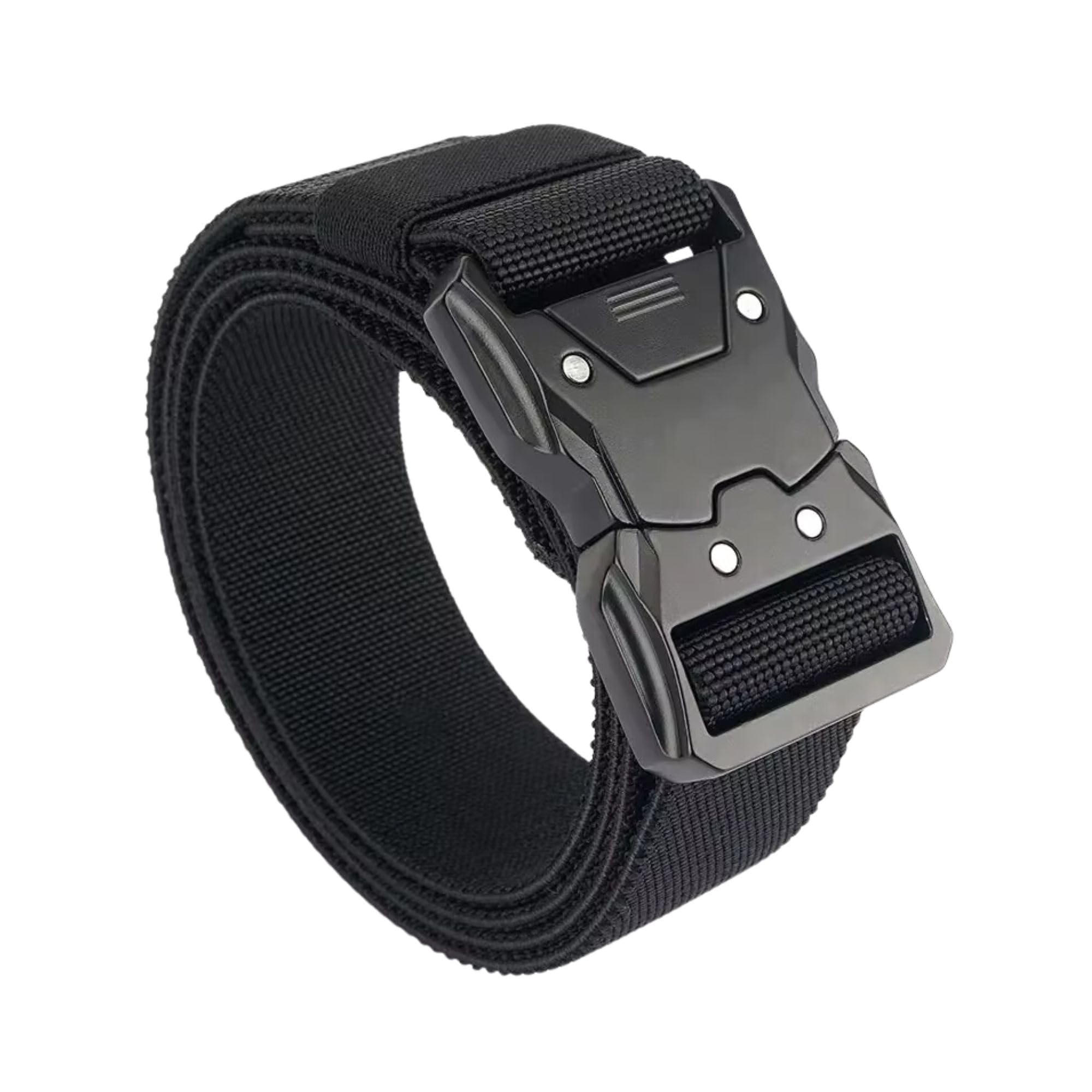 Devons Treasures Tactical Belt - Military Hiking Rigger Heavy Duty Work Belts for Men with Quick Release Metal Buckle
