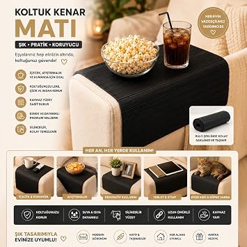 Porsima LM-2005 Bambu Ahşap Kanepe Kenarı Sehpa Yan Sehpa Katlanabilir Koltuk Kenarı Tepsisi 37x68cm