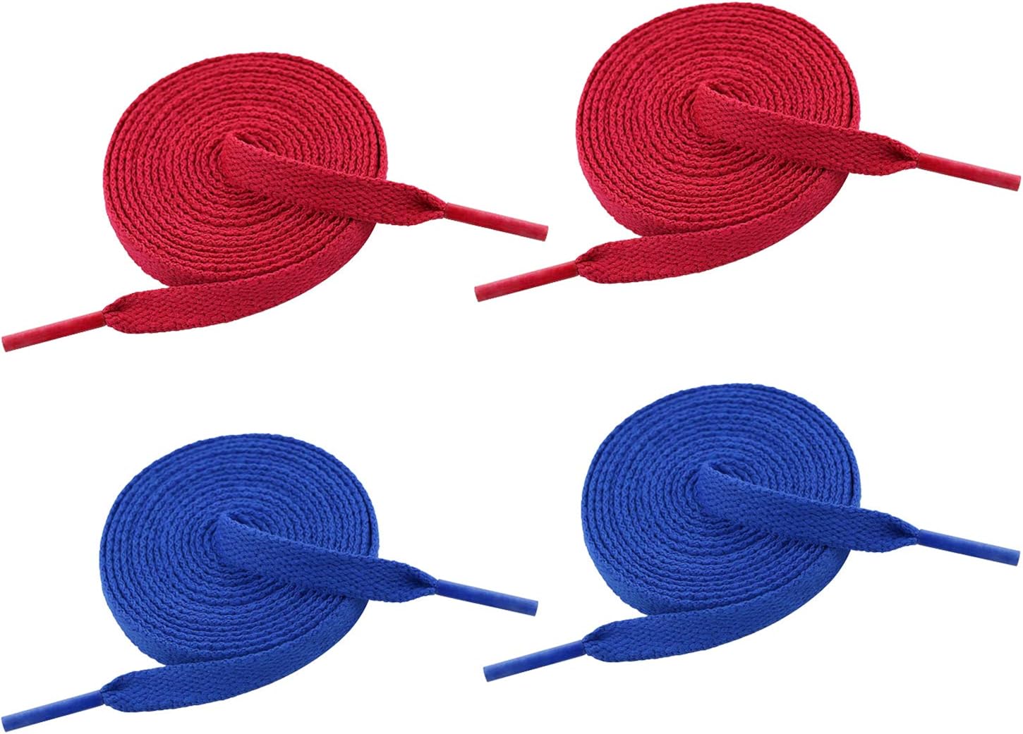 Dedesw Flat Shoe Laces for Sneakers Shoe Strings Athletic Shoelaces 5/16" Wide
