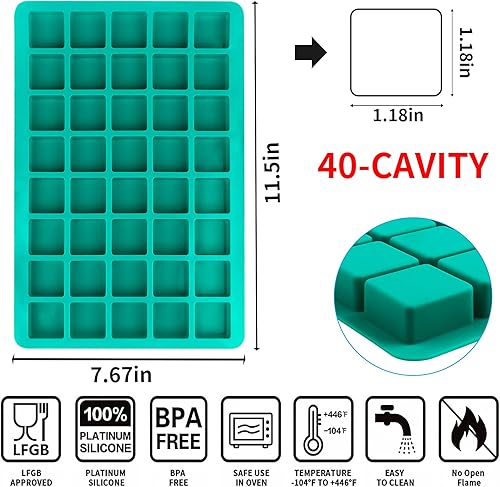 Miniatura 9 de 3 moldes cubiertos de chocolate para galletas S'mores, moldes cuadrados de 6 cavidades de silicona para Smores, molde antiadherente de silicona para
