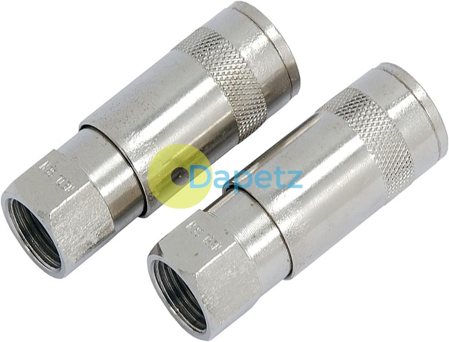 Dapetz Air Line Hose Connector Fitting Female Quick Release 3/8 Inch BSP Female 2Pk
