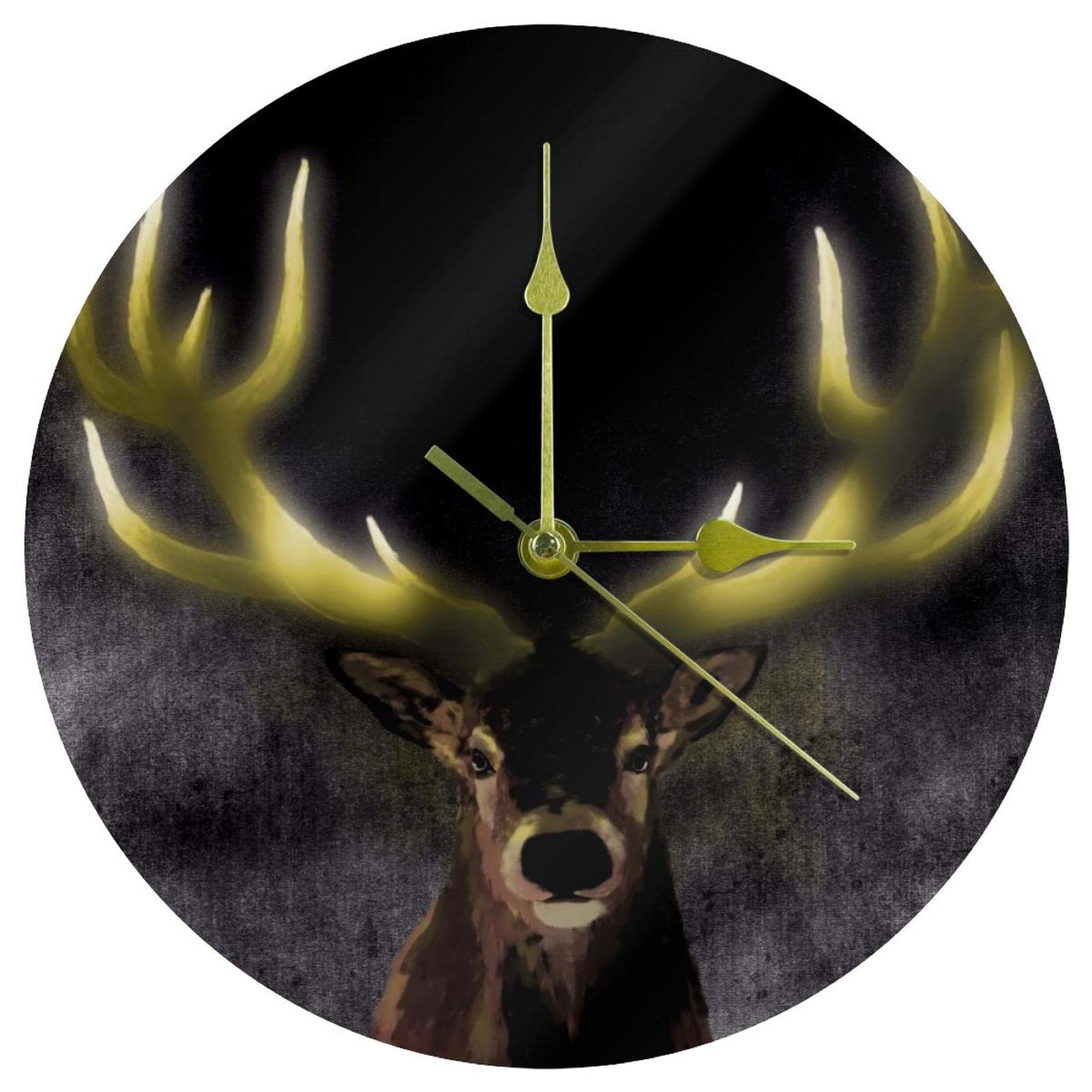 Horloge murale de Noël décorative idée cadeau idéale sans tic-tac
