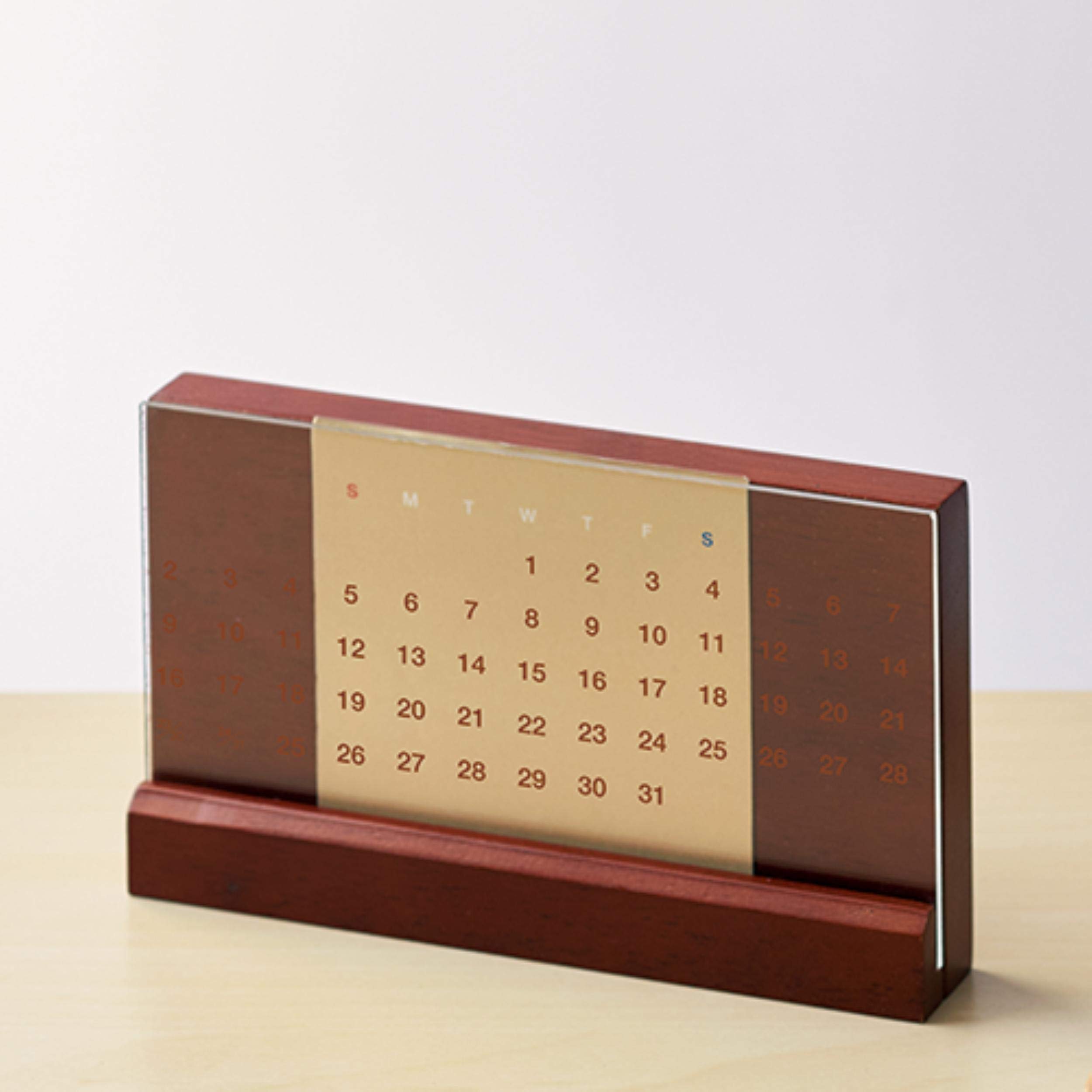 Amazon.co.jp: 万年カレンダー 卓上 おしゃれ インテリア 木製