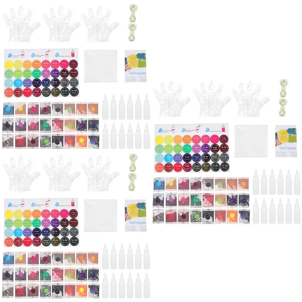 STOBOK 3sätze Farben Tie Dye Pulver Für -färbung Shirts Taschen Socken Und Mehr Für Erwachsene Für Partys Und Kreative Projekte
