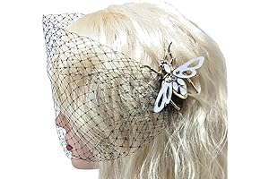 Halloween Black Veil with Fly